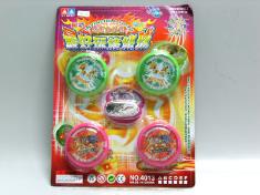 4合2轴承形4款中英文不干胶悠悠球