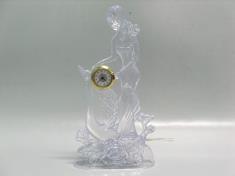 美女天鹅手表钟(透明)