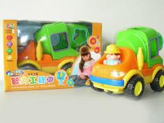 智力灯光音乐工程搅拌车，变形积木