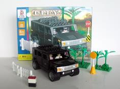 160PCS拼装积木（黑色悍马车)