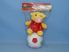 6''小猪 白底彩球