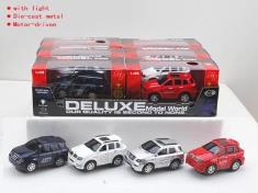 6PCS合金灯光电动车