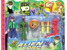 BEN 10小公仔+小汽枪+溜溜球