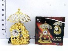 镀金玫瑰花台灯钟