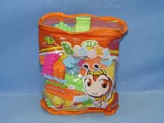 橙色手提圆袋积木（108PCS）