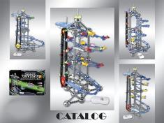 电动自装智力积木滚珠