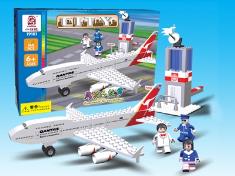 机场带指挥站积木（160PCS）