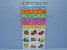 英文水果/数字36PCS