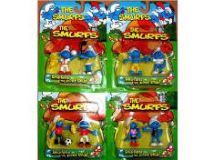 3寸蓝精灵4款2只庄