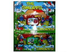 3寸蓝精灵加配件带灯声音