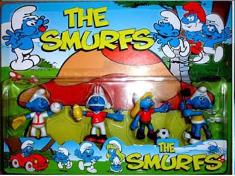 3寸蓝精灵4只庄2款