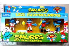 3寸蓝精灵2款4只庄