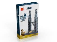 积木-吉隆波双子塔1160PCS