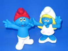 蓝精灵公仔2只庄2款