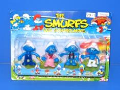 蓝精灵公仔4只庄