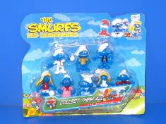 蓝精灵公仔8只庄