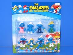 蓝精灵公仔8只庄