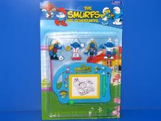 3时蓝精灵4只+磁性写字板2款