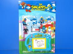 蓝精灵8只+磁性写字板2款