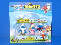 3只装2.5时蓝精灵公仔5款