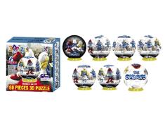 3D球立体拼图60PCS