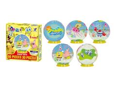 3D球立体拼图60PCS