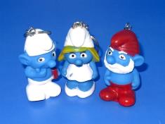 蓝精灵匙扣3款混装