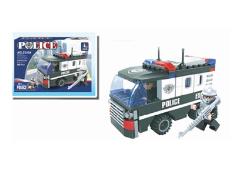 127PCS 警用押钞车3积木
