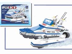 321PCS 三头巡逻艇5号积木
