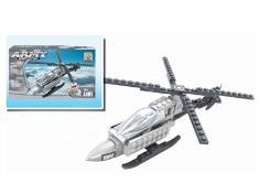 61PCS MINI军用直升机A01积木