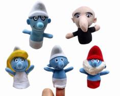 蓝精灵手指公仔