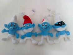 蓝精灵毛绒公仔