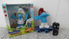 蓝精灵公仔二通滑板车