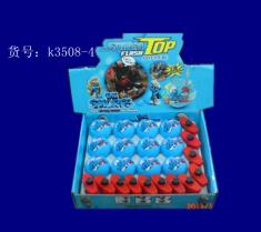 蓝精灵上链闪光音乐陀螺12粒装