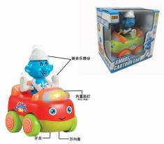 电动万向卡通蓝精灵车