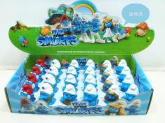 6款蓝精灵上链走路功能混装24pcs