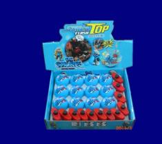 蓝精灵上链闪光音乐陀螺12粒装