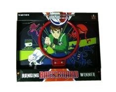 木制汽新BEN10篮球板配12公分篮球+打气筒+网