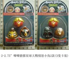 2-2.75寸唧唧搪胶星球大战愤怒小鸟