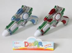 喷漆灯光电动太空枪