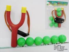 弹弓+6个球(球3款混装）