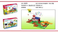 投影功能智力电动火车轨道积木小火车冒险记之星空小镇
