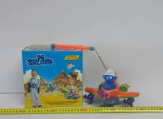 蓝精灵电动万向手提带灯光音乐